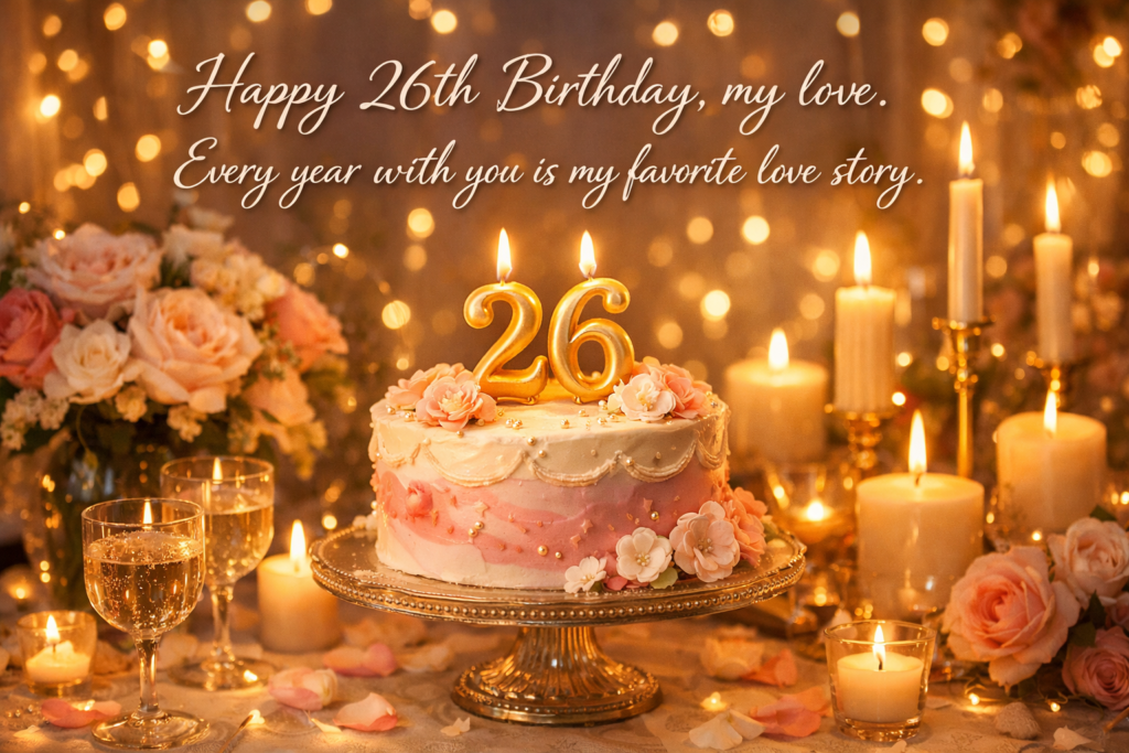 Happy 26th Birthday, my love. Every year with you is my favorite love story