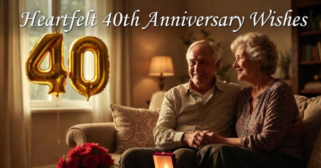 heartfelt 40th anniversary wishes
