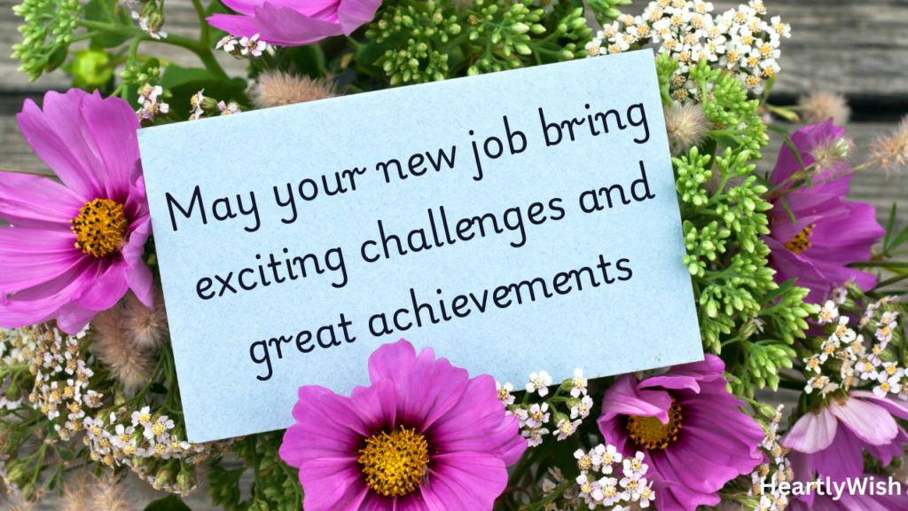 Good Luck Wishes for your new job