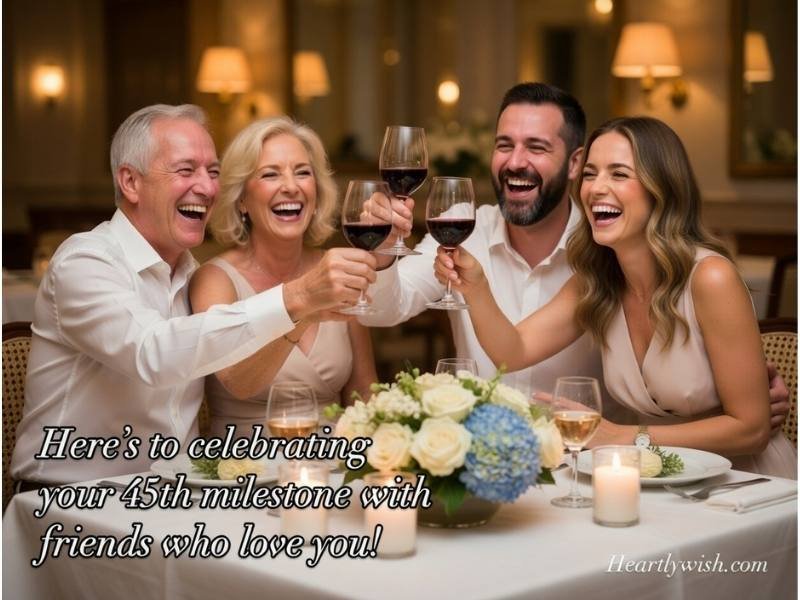 Powerful Heartfelt 45th Anniversary Wishes to Celebrate Love