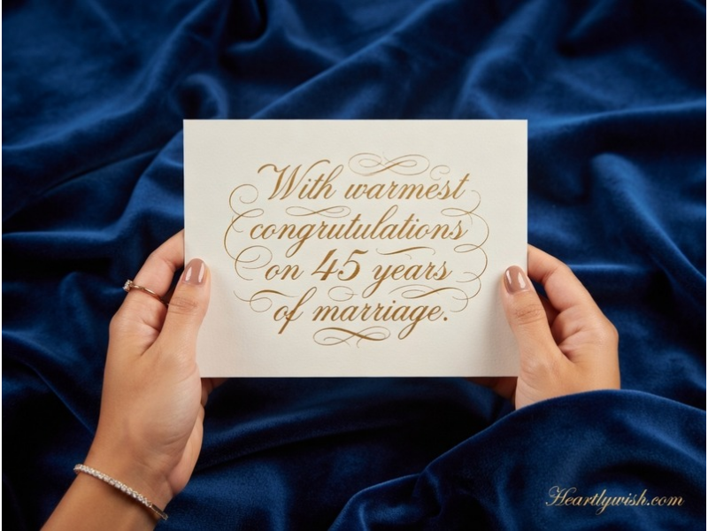 Powerful Heartfelt 45th Anniversary Wishes to Celebrate Love