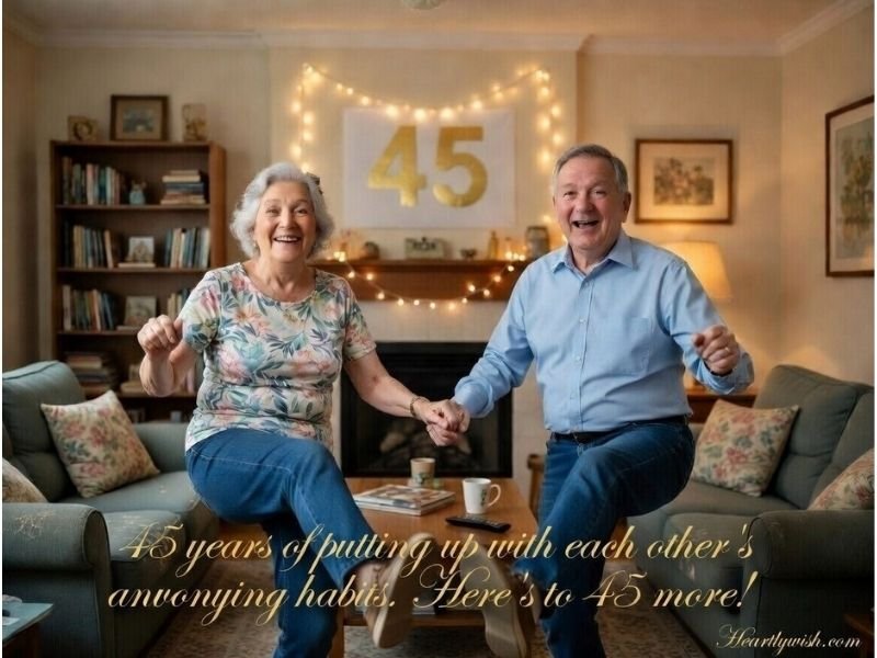 Powerful Heartfelt 45th Anniversary Wishes to Celebrate Love