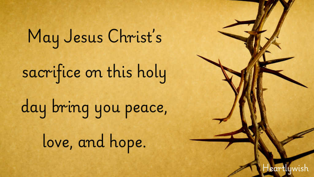Heartfelt Good Friday Wishes