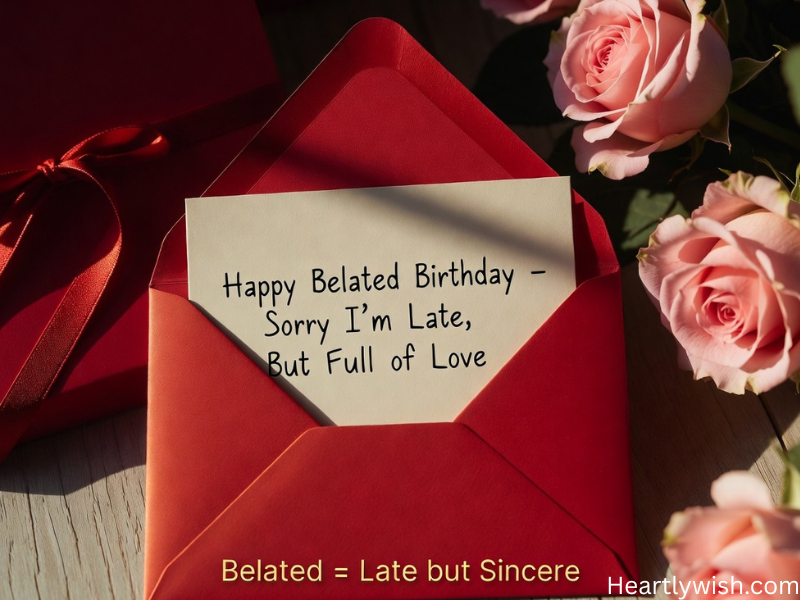 Heartfelt Belated Happy Birthday Wishes That Truly Matter 