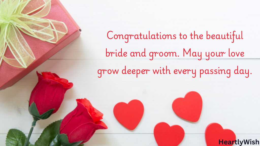 Romantic Wedding Wishes for the Bride and Groom