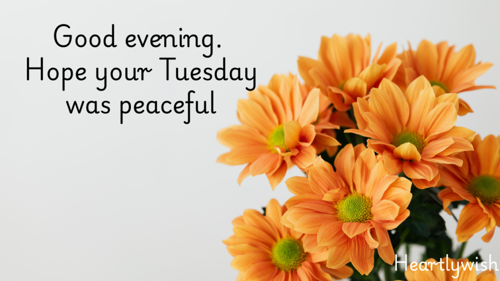 Tuesday Evening Blessings