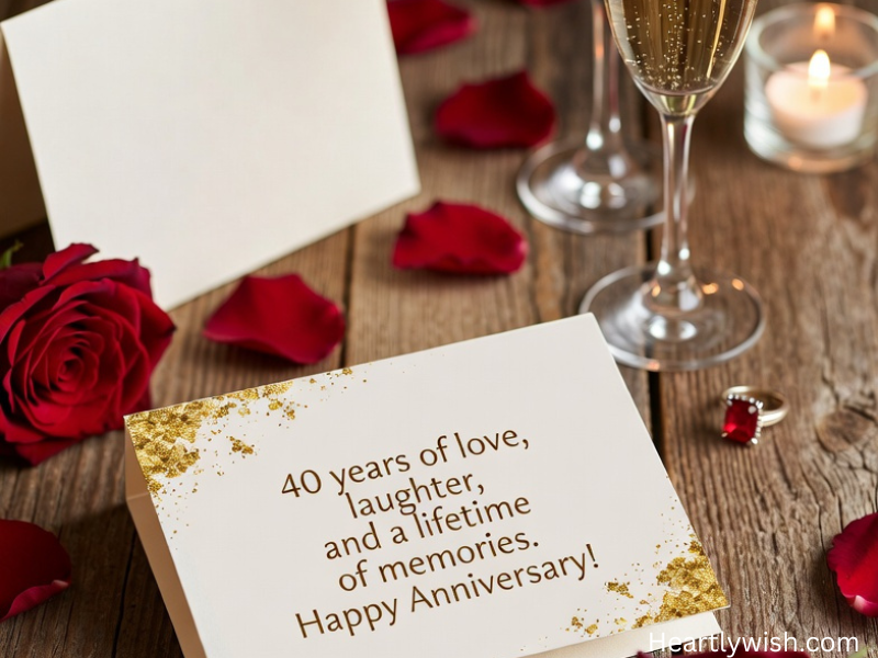 heartfelt 40th anniversary wishes