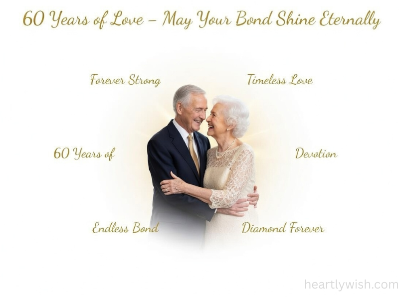 Heartfelt 60th Anniversary Wishes to Celebrate a Diamond Love