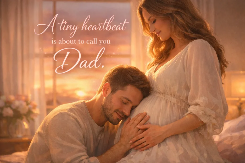 A tiny heartbeat is about to call you Dad.”
happy fathers day wishes