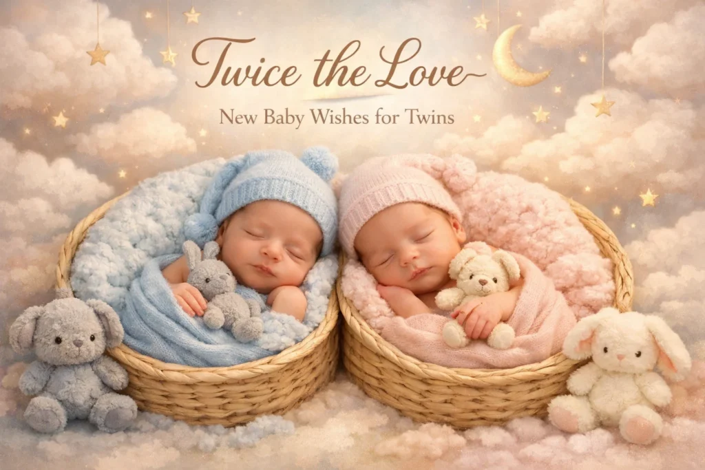 new baby wishes for twins