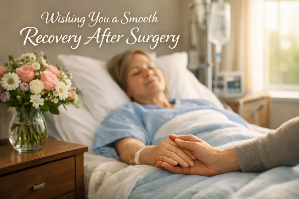 speedy recovery wishes after surgery
wishing you a smooth recovery after surgery