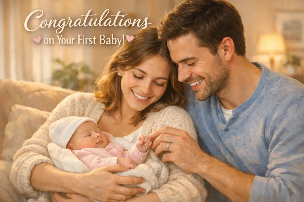 congratulations on your first baby
happy first baby wishes