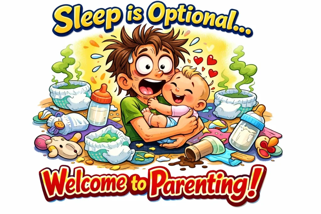 funny first baby wishes for new parents