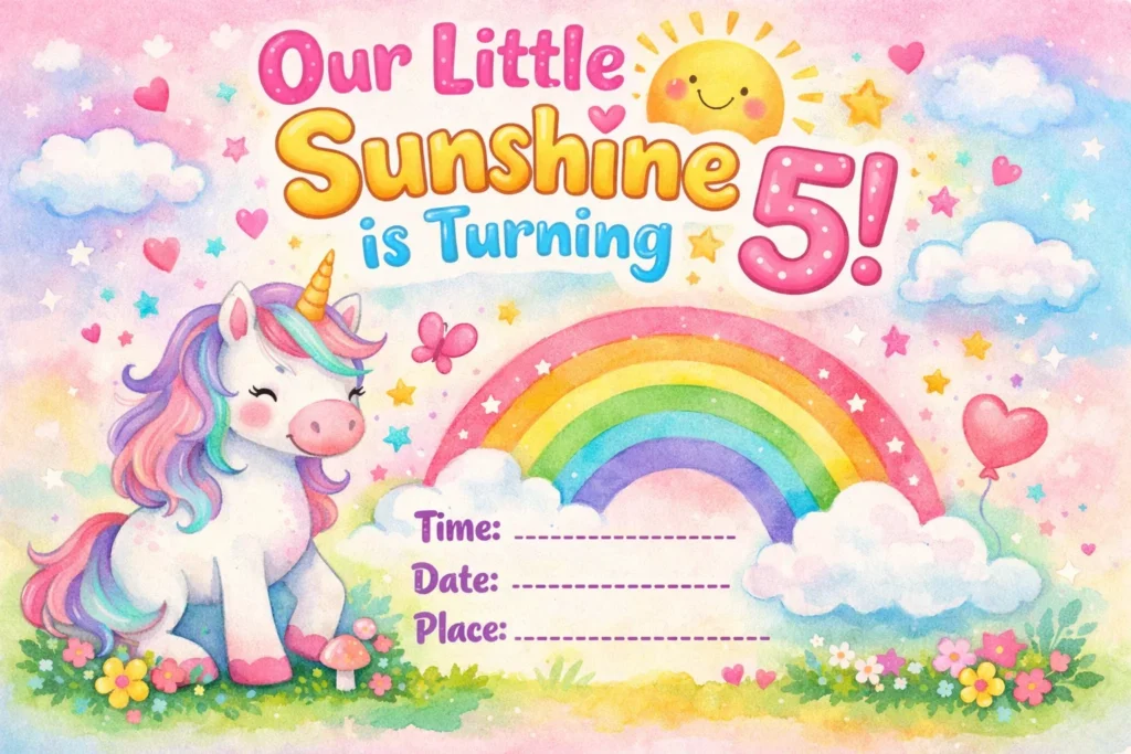 Birthday Wishes from a Mother to a Little Girl