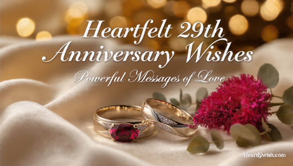 Heartfelt 29th Anniversary Wishes: Powerful Messages of Love