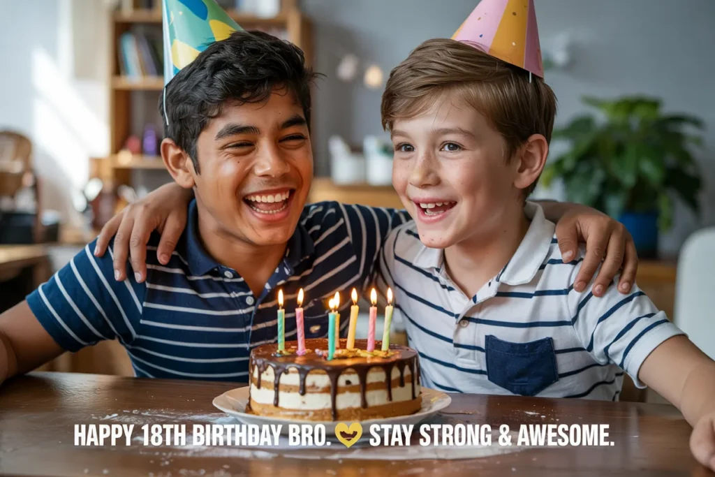 18th birthday wishes for brother