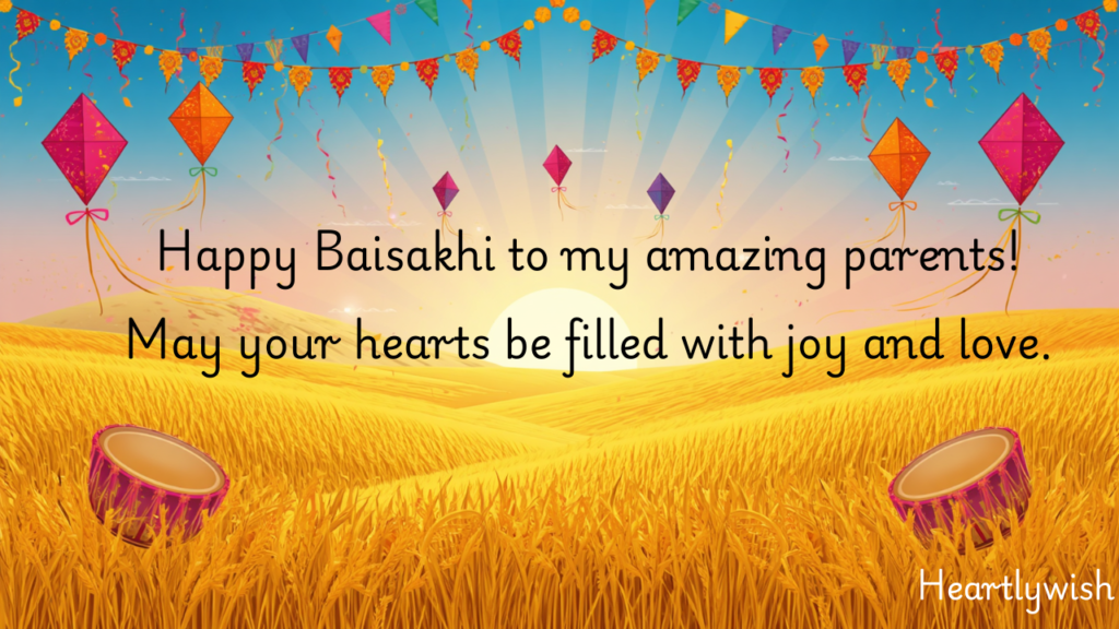 Baisakhi Wishes for Parents