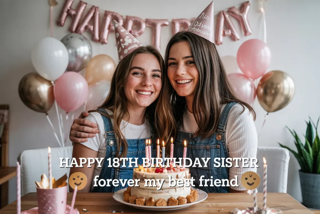18th birthday wishes for sister