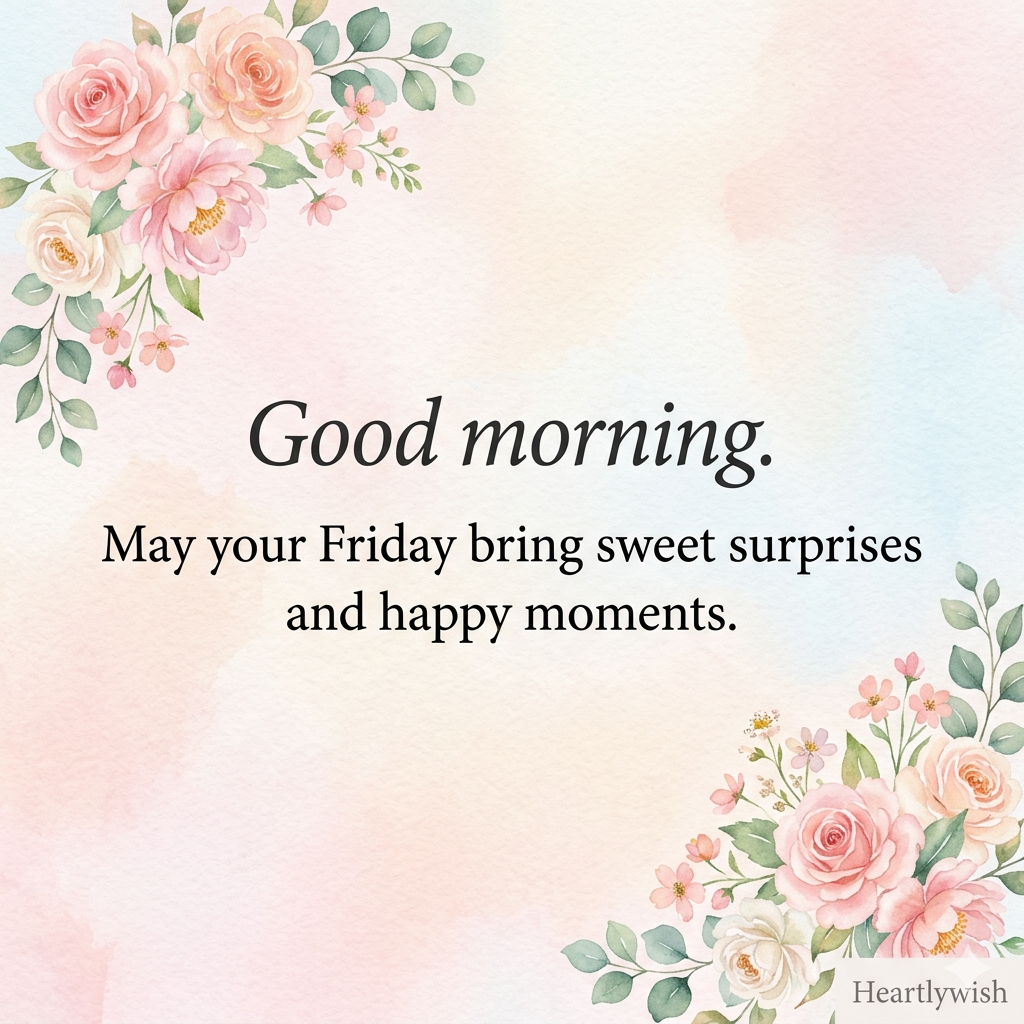 Good morning Friday Wishes and Blessings