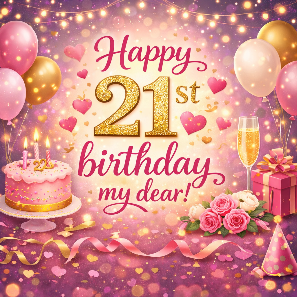 Short and Sweet 21st Birthday Messages