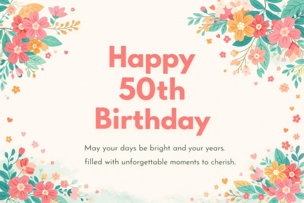 50th birthday wishes 