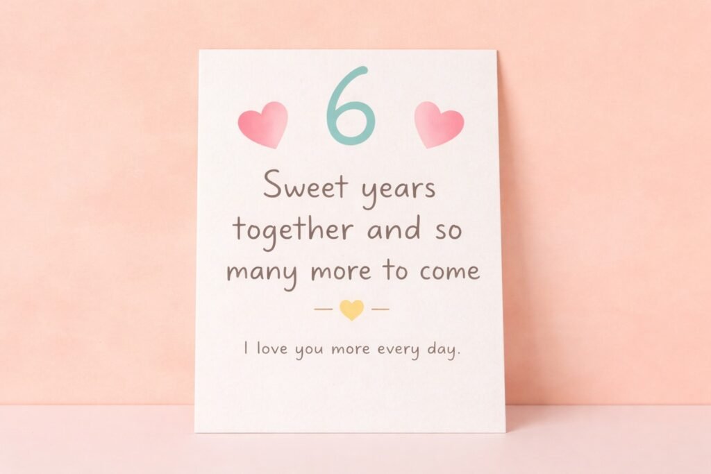 6th anniversary wishes