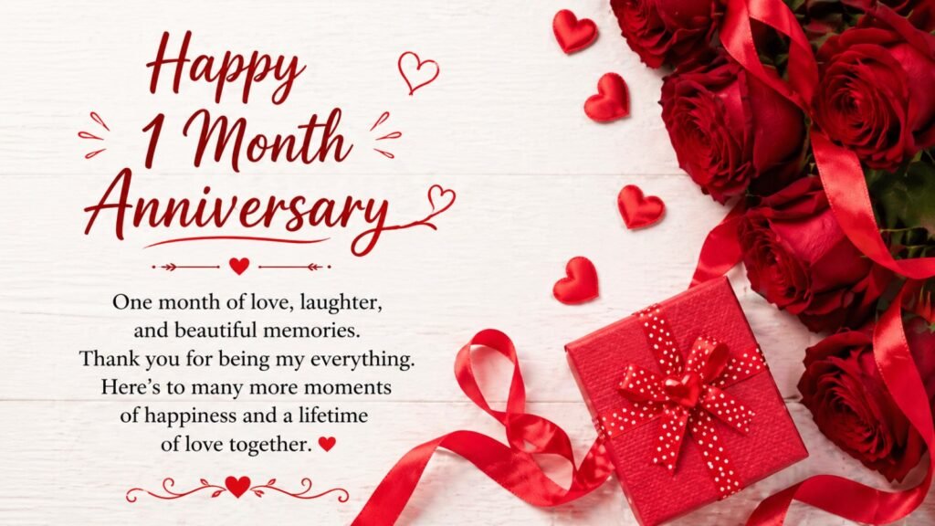 happy 1 month anniversary