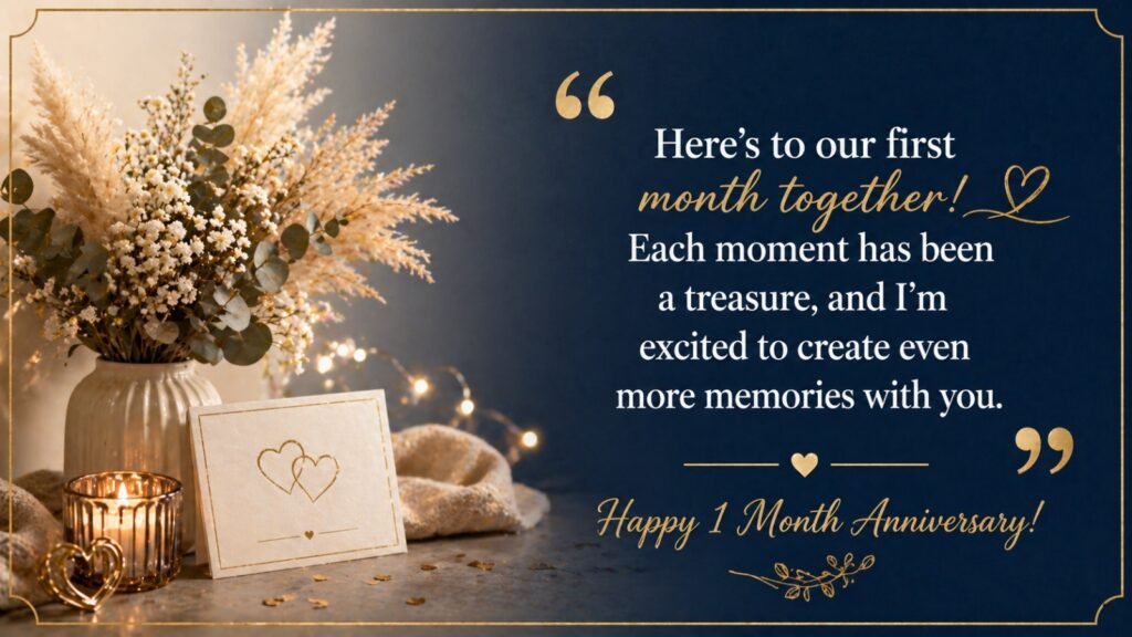 1 month anniversary wish