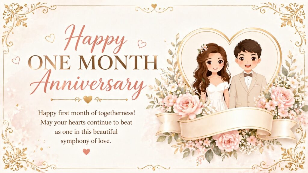 1 month anniversary wish