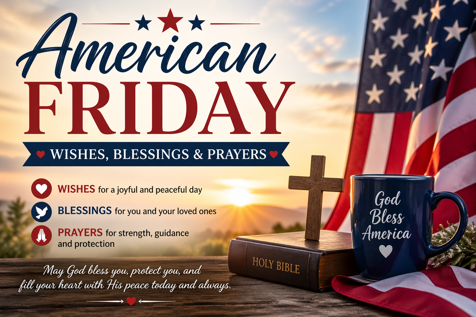 American Friday Wishes and Blessings