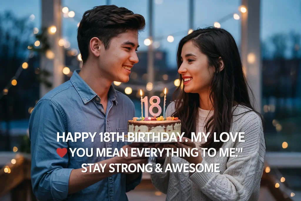 romantic 18th birthday wishes
