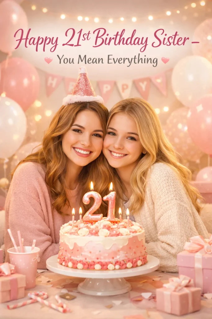 happy 21st birthday wishes for sister