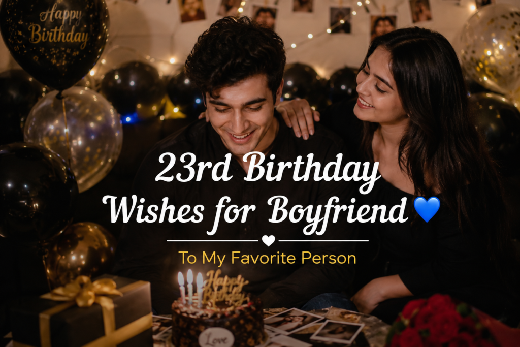 23rd Birthday Wishes for Boyfriend
