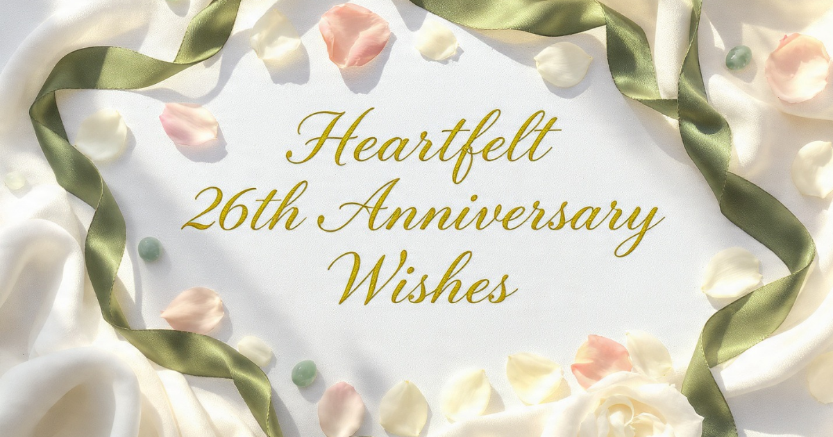 Heartfelt 26th anniversary wishes