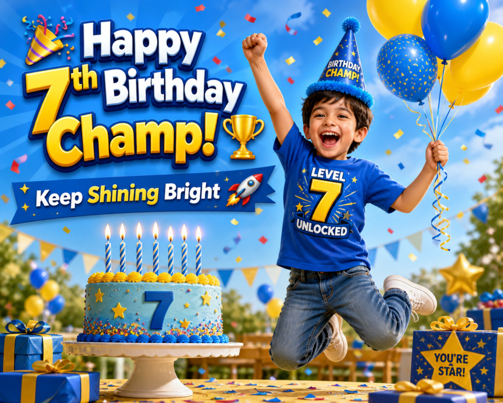 7th birthday wishes for boy
