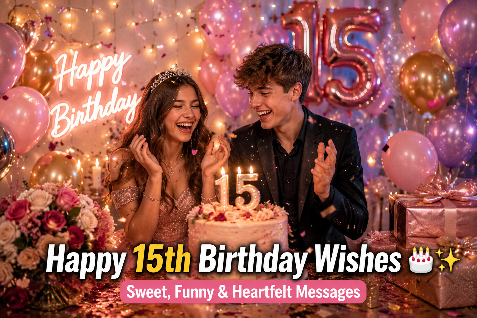 happy 15th birthday wishes
