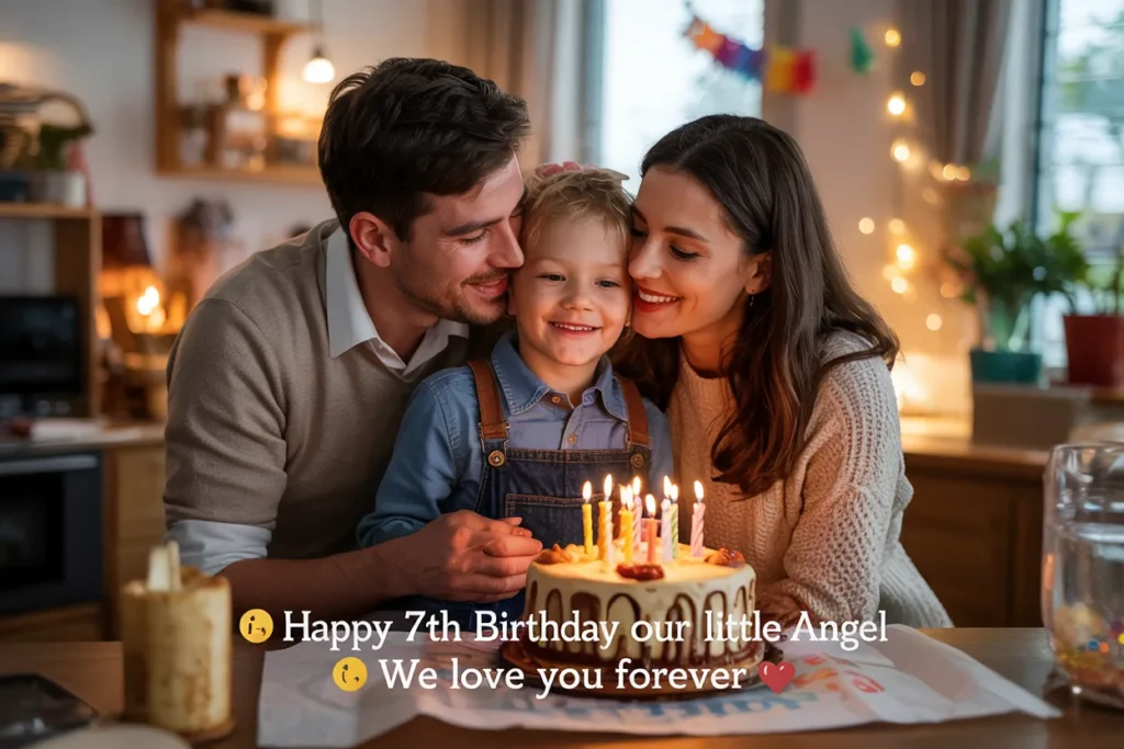 7th birthday wishes from parents