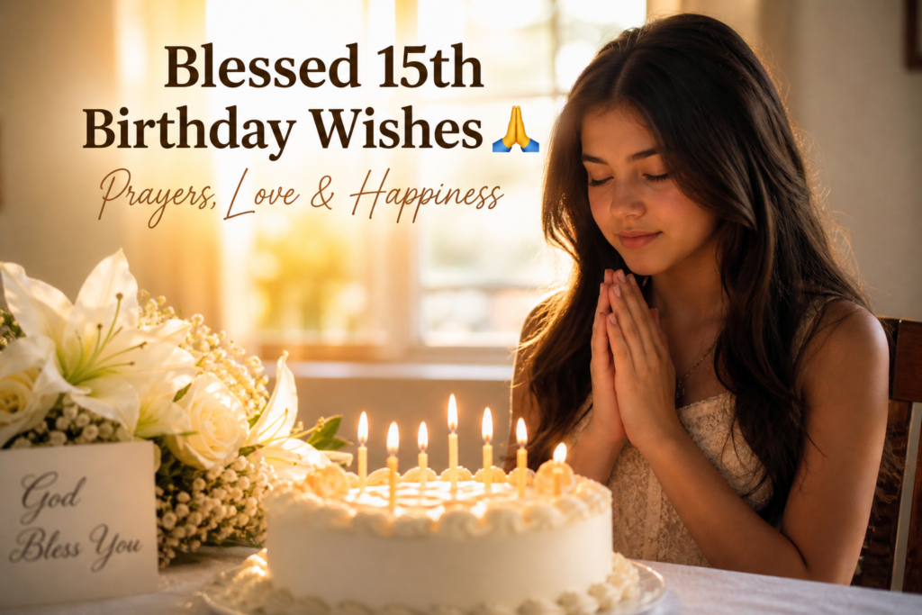 Religious 15th Birthday Wishes