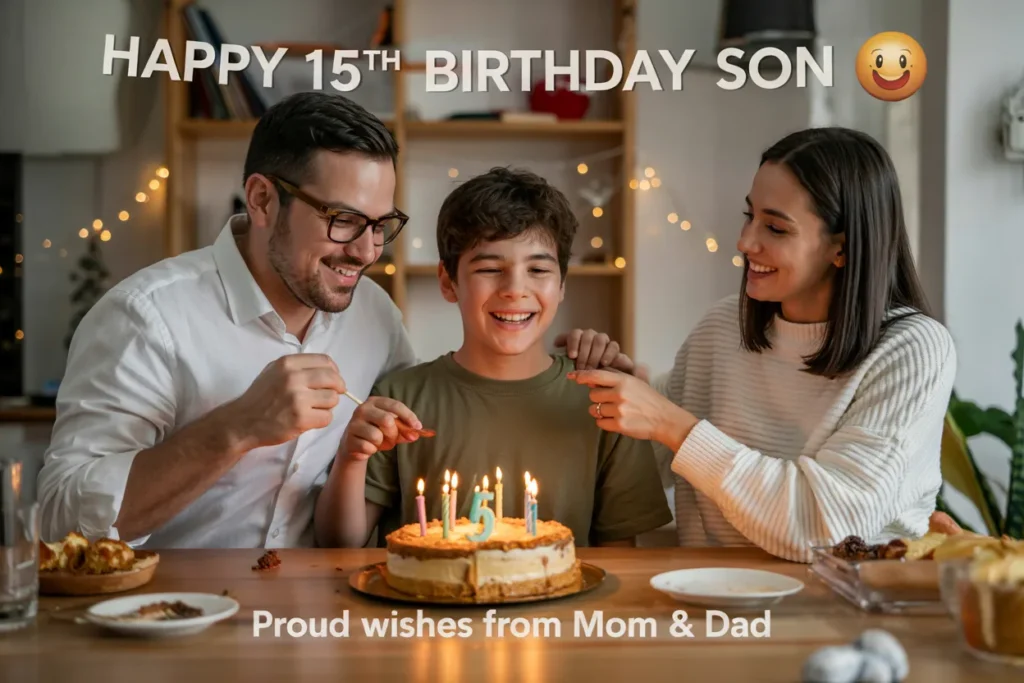 15th birthday wishes for son