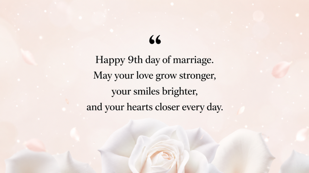 9th marriage day wish