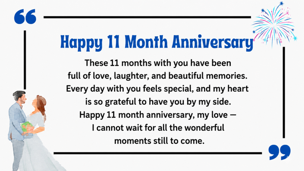 11 month anniversary wish