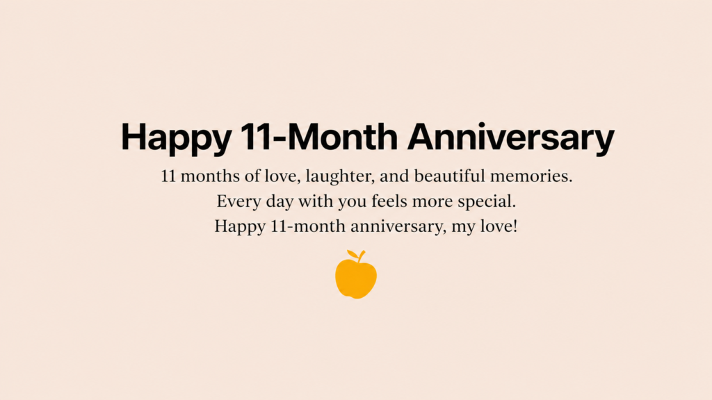 11 month anniversary wish for wife