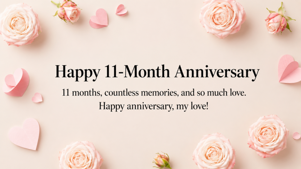 11 month anniversary wishes for partner