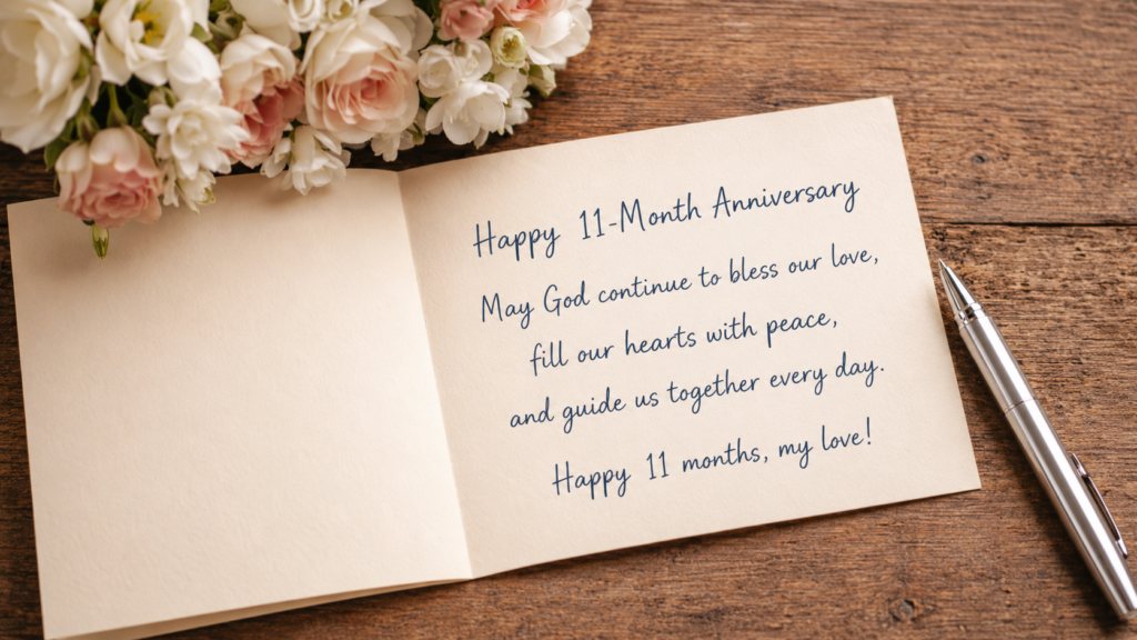 religious 11 month anniversary wish
