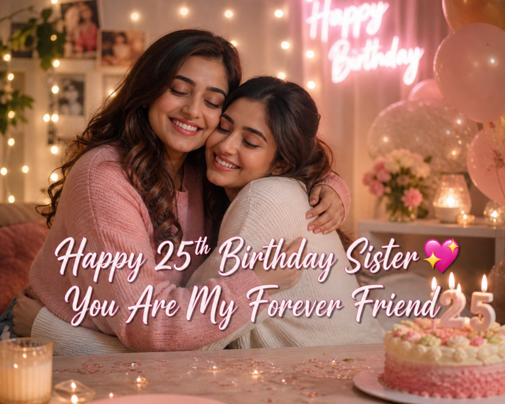 25th birthday wishes for sister