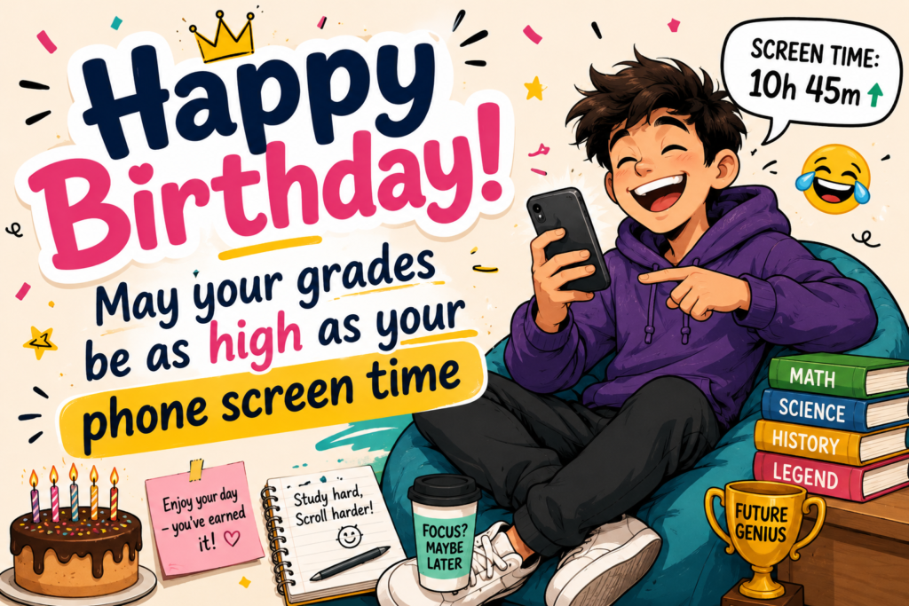 Funny Birthday Wishes for Teenagers