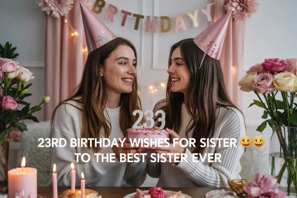 Happy 23rd Birthday Wishes for Sister