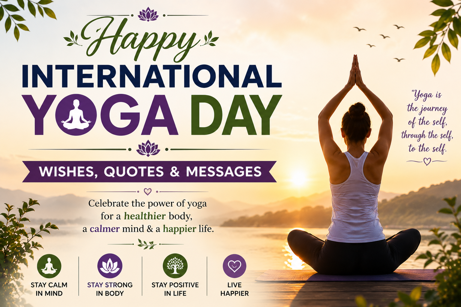 Happy International Yoga Day Wishes, Quotes & Messages