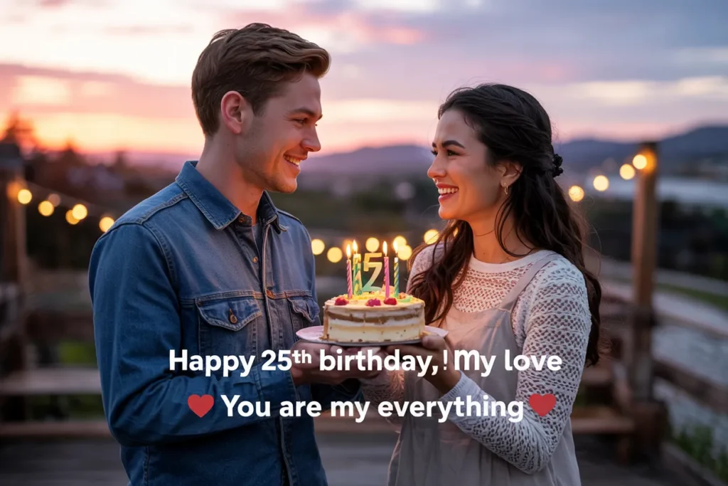 25th birthday wishes for love