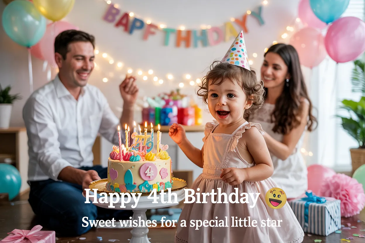 happy 4th birthday wishes